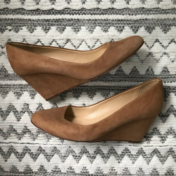 J. Crew Shoes - J. Crew Suede Martina Suede Wedges, EUC